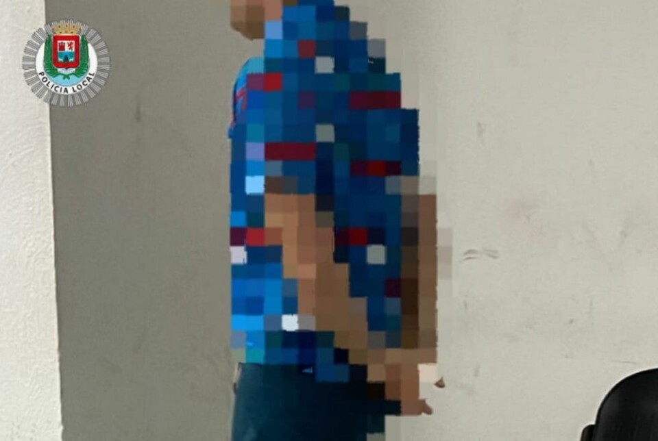 PÅGREPET: Mannen er pågrepet etter at han angivelig vat voldelig mot kona i Las Palmas. Foto: Policia Local