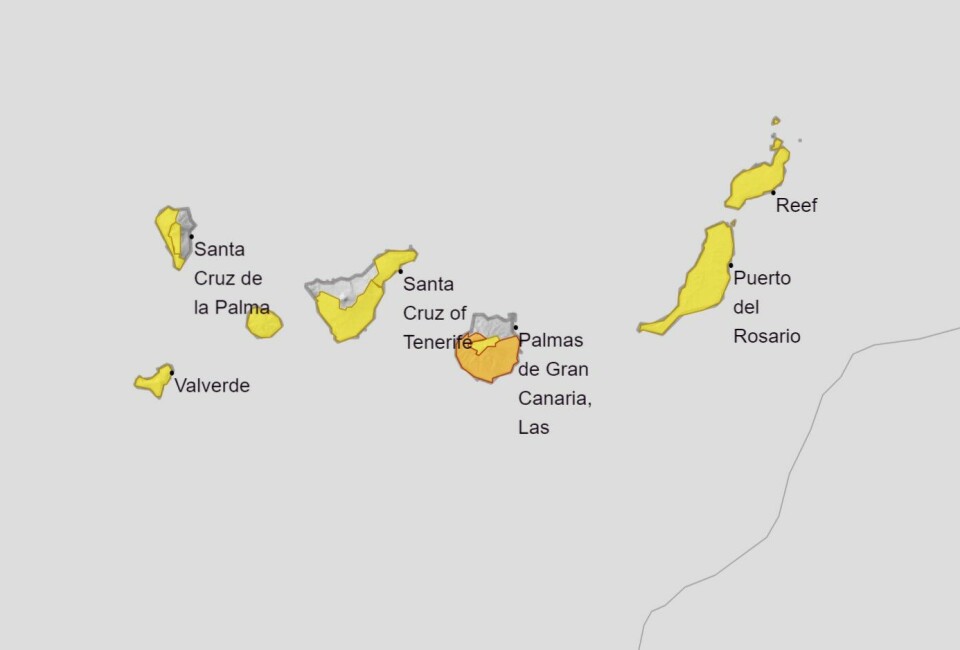 Ekstrem skogbrannfare på Gran Canaria