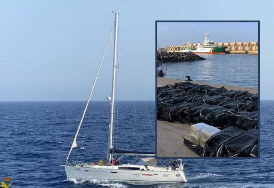 INTERNASJONALT SAMARBEID: En omfattende operasjon som involverte myndigheter fra Frankrike, Storbritannia, USA, Spania og Nederland førte til at seilbåten Majic til slutt ble stoppet. Foto: Guardia Civil