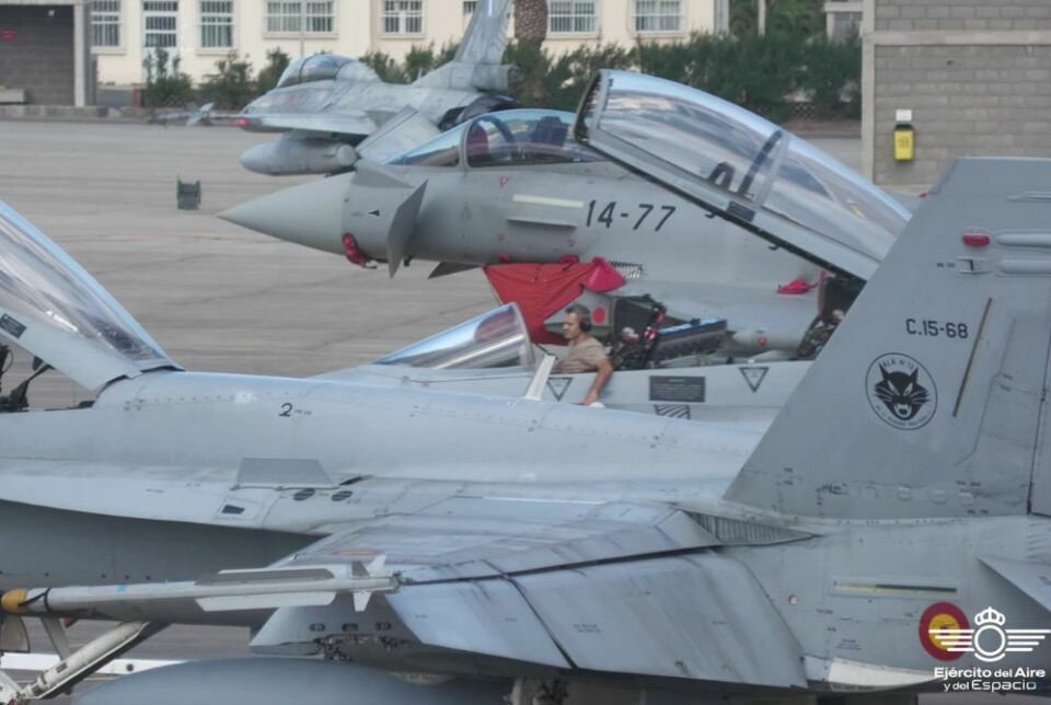 Foto: Det spanske luftforsvaret