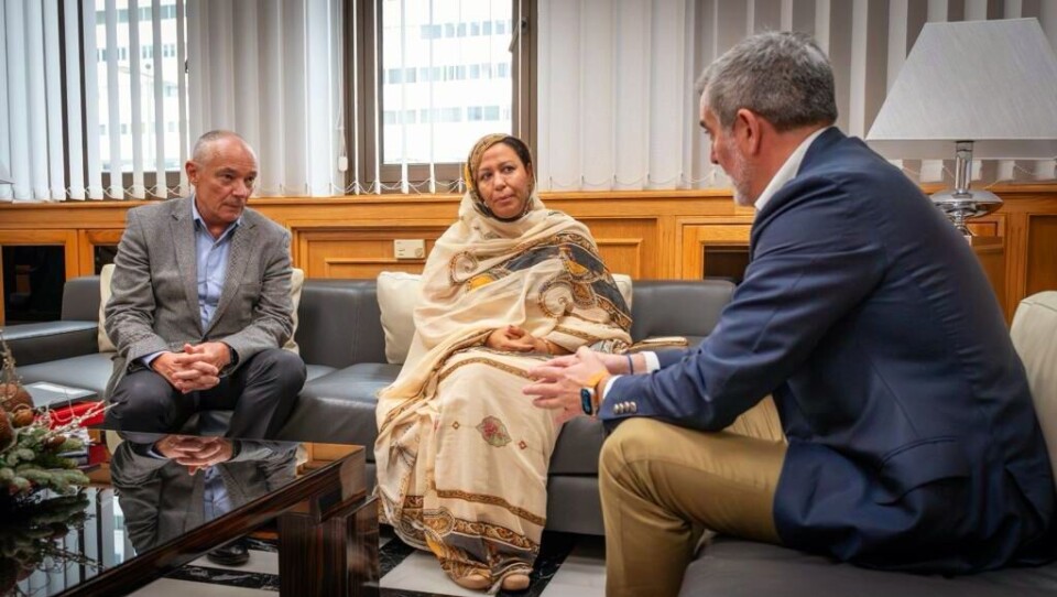 Øypresidenten i møte med den Marokkanske konsulen. Foto: Myndighetene på Kanariøyene