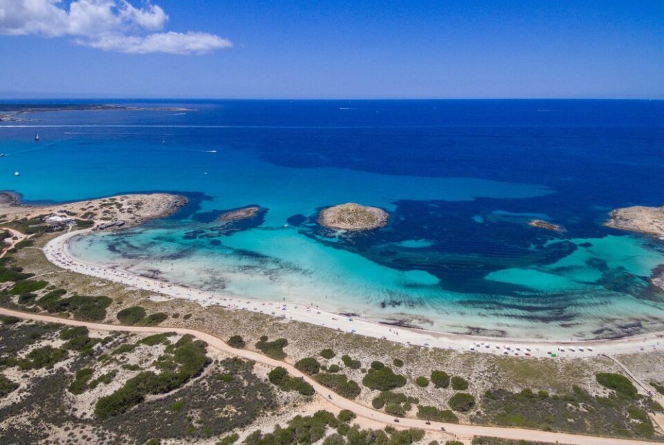Playa de Ses Illetes er av mange ansett som Spanias beste strand. Foto: Turismo de Formentera Playa de Ses Illetes er av mange ansett som Spanias beste strand. Foto: Turismo de Formentera