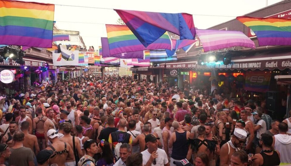 Arkivfoto fra fjorårets Pride-festival på Yumbo-senteret i Playa del Inglés.