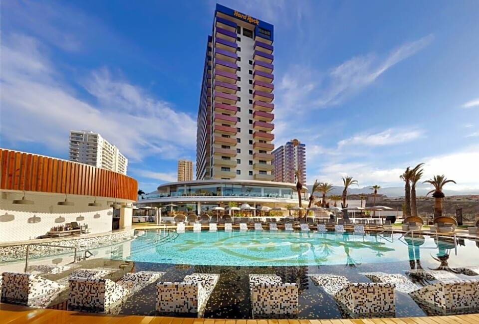 Hard Rock Hotel Tenerife er et femstjerners hotell på Tenerife. Foto: Guestreservations.com