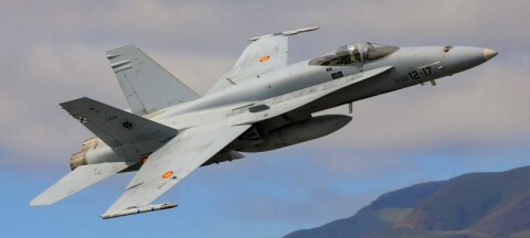 Jagerfly over Gran Canaria denne uka