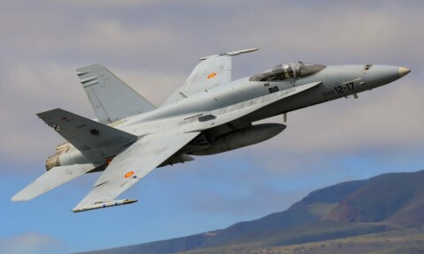 Jagerfly over Gran Canaria denne uka