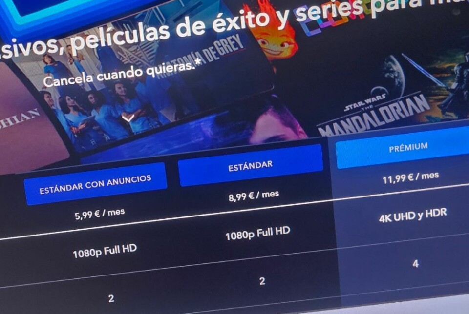 Disney+ får reklame i Spania. Foto: Canariavisen