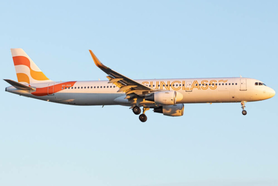 Et Sunclass Airlines-fly måtte snu som følge av tekniske problemer med landingshjulene. Foto: By Tobias Green CC BY-SA 4.0