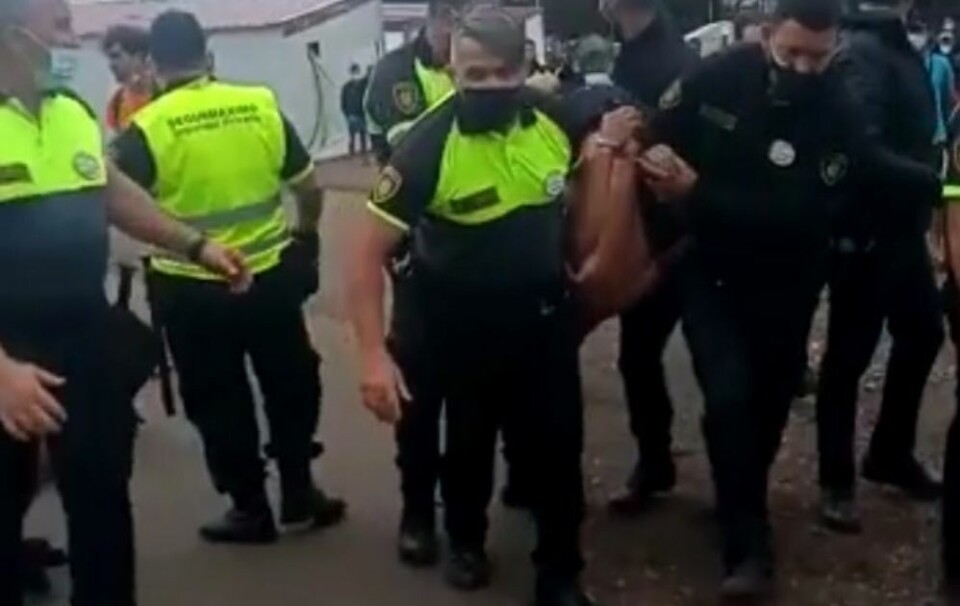 Skjermdump: video fra hendelsen
