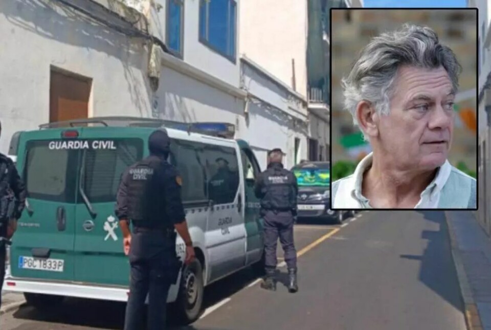 Guardia Civil under pågripelsen av Gerry Hutch. Foto: David Merino/La Voz de Lanzarote/The Irish Times