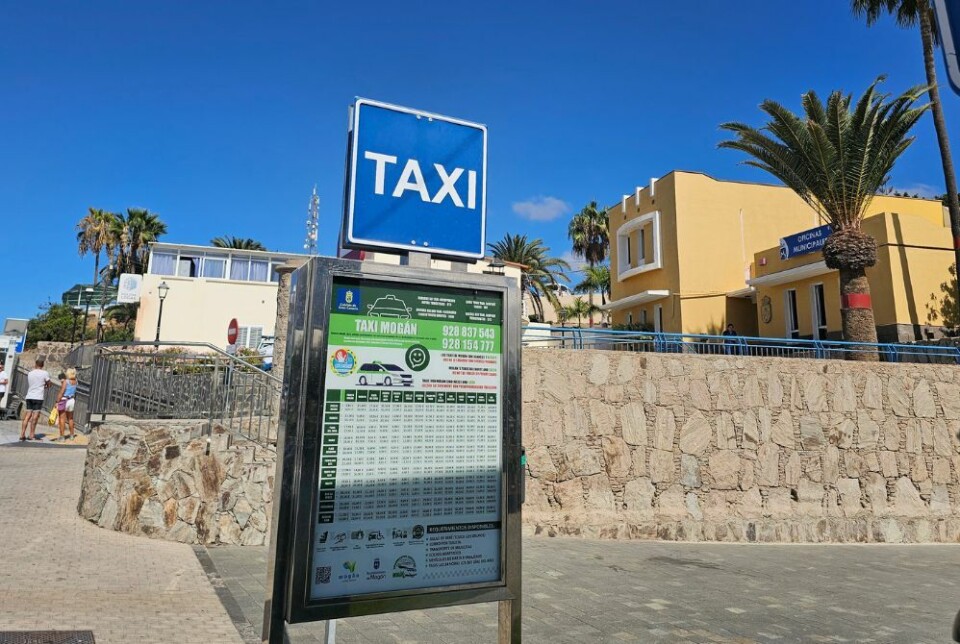 Et taxistopp i Arguineguín, sørvest på Gran Canaria. Foto: Canariavisen Et taxistopp i Arguineguín, sørvest på Gran Canaria. Foto: Canariavisen