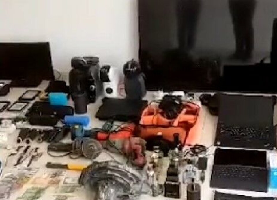 Ifølge politiet stjal tyven så mye at det slo ut på kriminalitetsstatistikken når han ble pågrepet. Foto: Guardia Civil
