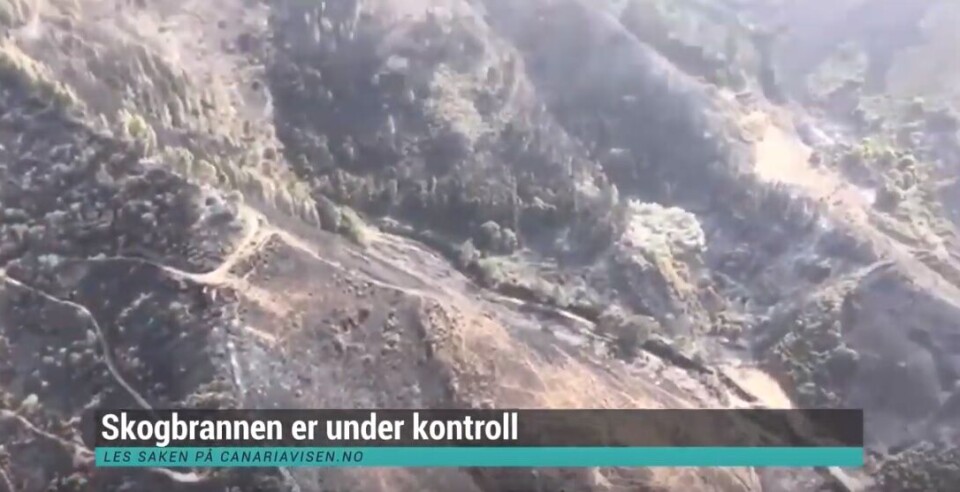 Skogbrannen på Gran Canaria er under kontroll