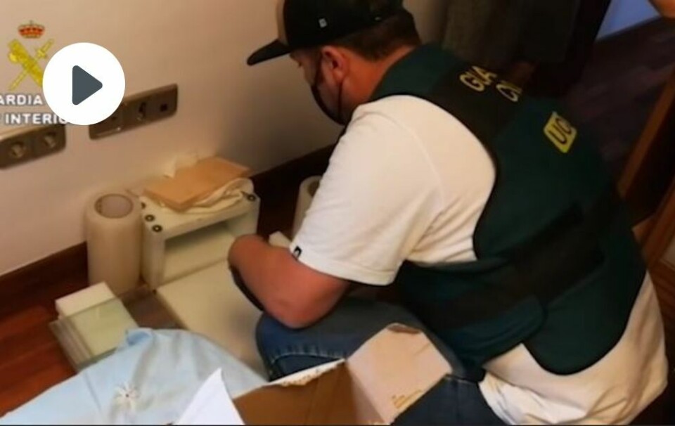 VIDEO: Den koordinerte aksjonen førte til sju pågripelser. Video: Guardia Civil/Canariavisen