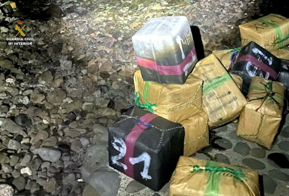 Smuglet inn 3400 kilo hasj sørøst på Gran Canaria