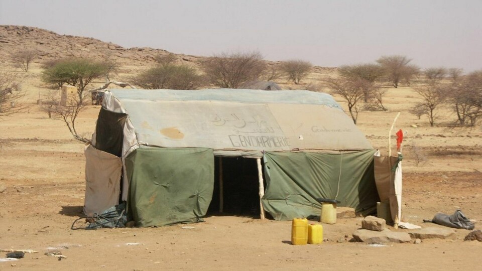 ARKIVFOTO: Et militært telt i Mauritania. Foto: Bob Rayner CC BY 2.0 via Wikimedia Commons