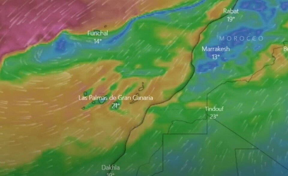 Væranimasjon: Windy.com