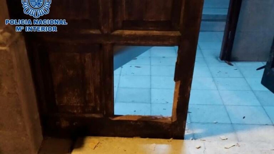 To maskerte personer brøt seg inn i kirke på Gran Canaria