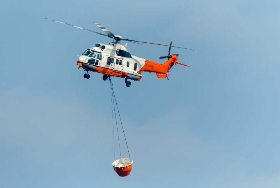 Arkivfoto: Et brannhelikopter. Foto: Envato Elements