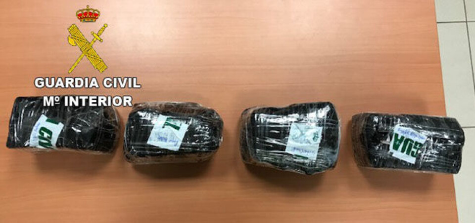 Tollere beslagla tre kilo kokain på Fuerteventura flyplass – fire personer pågrepet