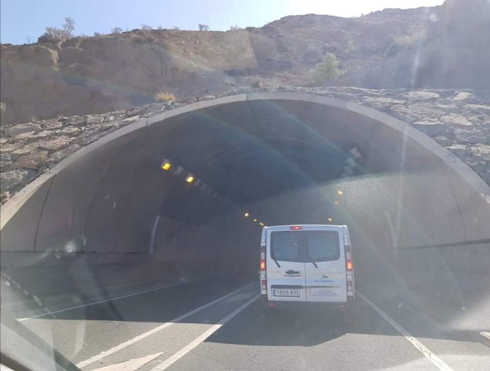 Trafikkulykke i tunnel ved Puerto Rico i dag