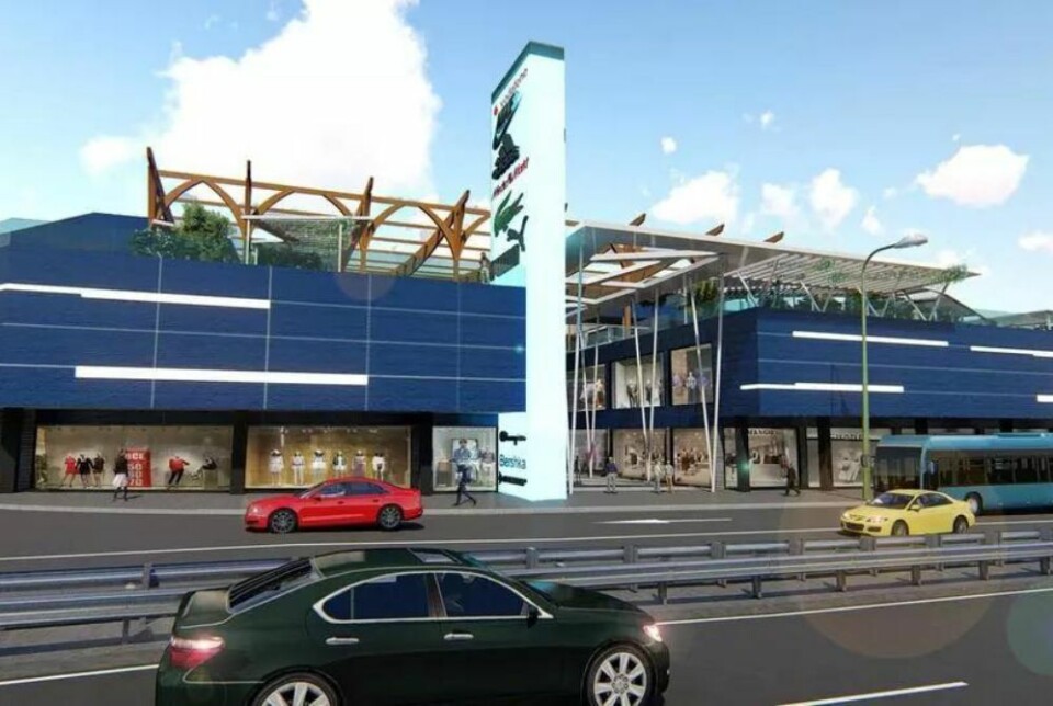 Arkitektfremstilling av det nye senteret som planlegges i Playa del Inglés. Grafikk: CHESA & MENA ARQUITECTOS