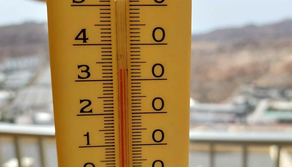 Gradestokken på balkongen i Puerto Rico bikker ofte 34 grader, spesielt på sensommeren og tidlig om høsten.