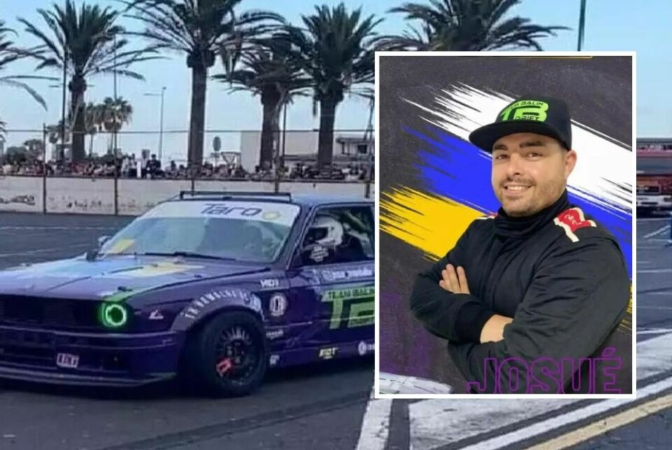 Josué Barrera (41) døde denne søndagen i en ulykke under et racingshow sør på Gran Canaria. Foto: Privat