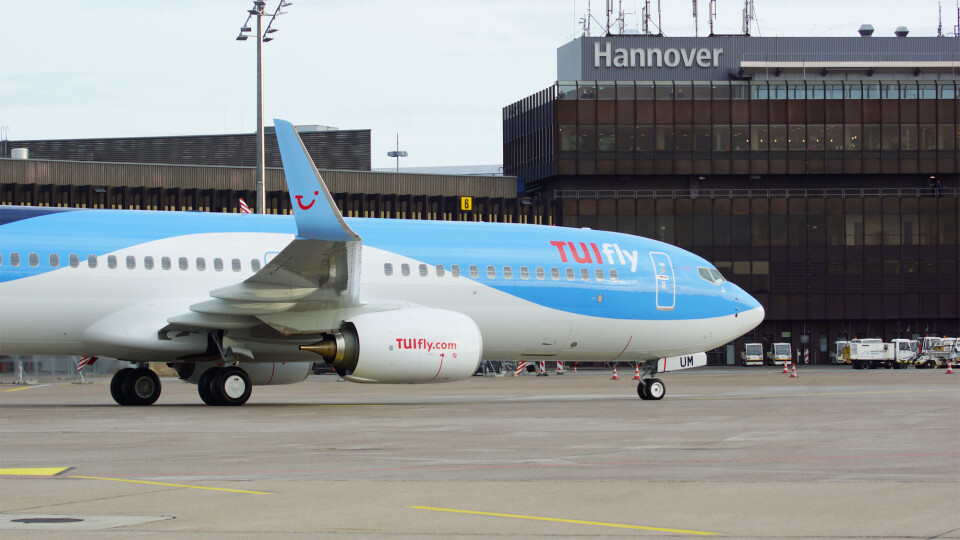 Et TUIfly fly ved Hanover-flyplassen. Illustrasjonsfoto: TUI Group