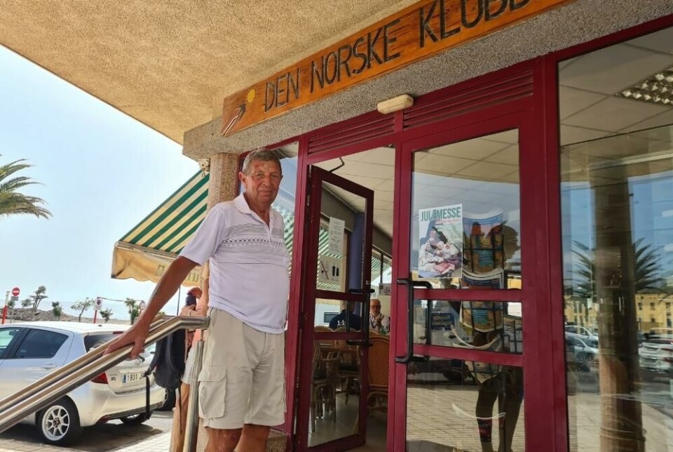 Klubbpresident Bjørn Isaksen i Den Norske Klubben, går mye tur i områdene. Foto: Canariavisen Klubbpresident Bjørn Isaksen i Den Norske Klubben, går mye tur i områdene. Foto: Canariavisen