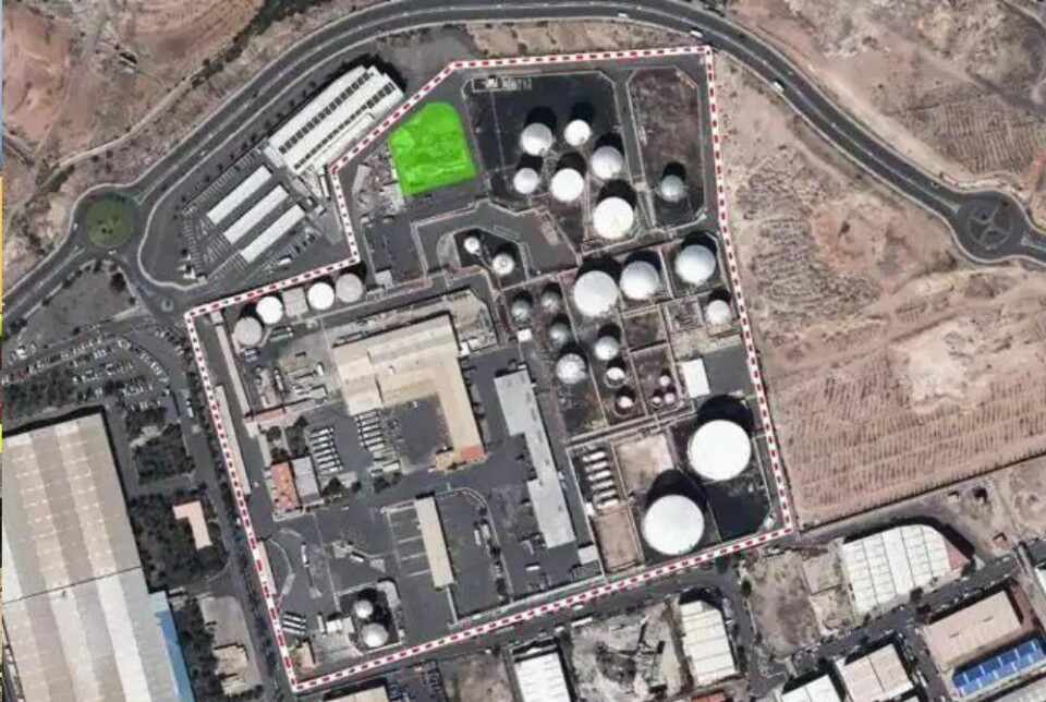 En fremstilling av det planlagte anlegget sett ovenfra. Grafikk: DISA