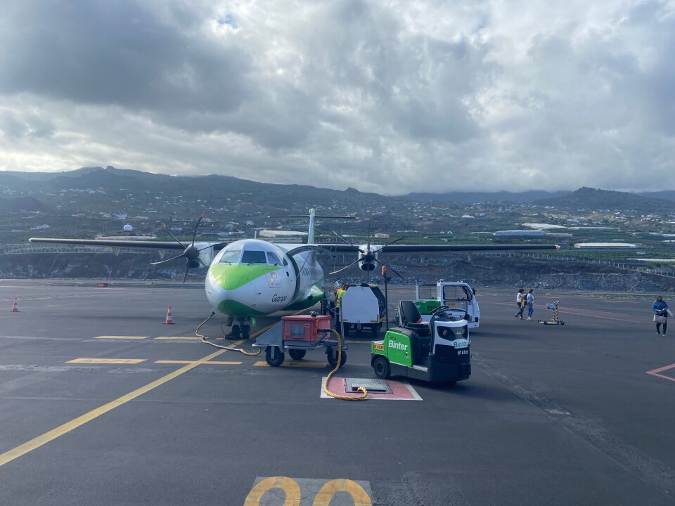 Vulkansk aske lammer flytrafikken på La Palma