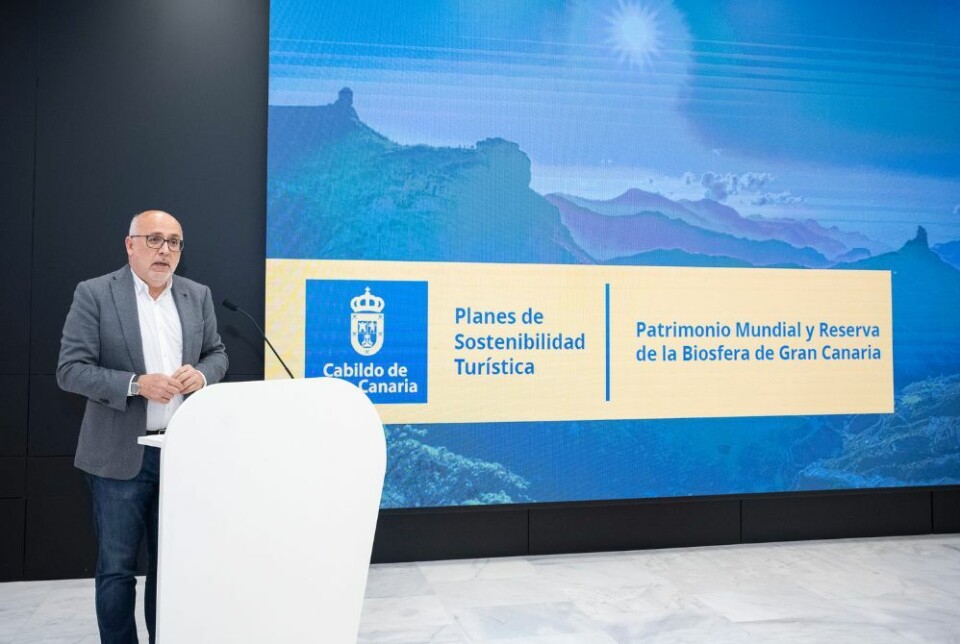 Øyrådets president Antonio Morales la frem de nye planene denne uka. Foto: Øyrådet på Gran Canaria