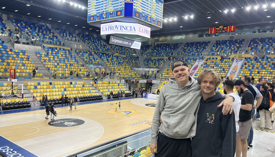 BASKETBALL: Kompisene så på CB Gran Canaria denne turen.