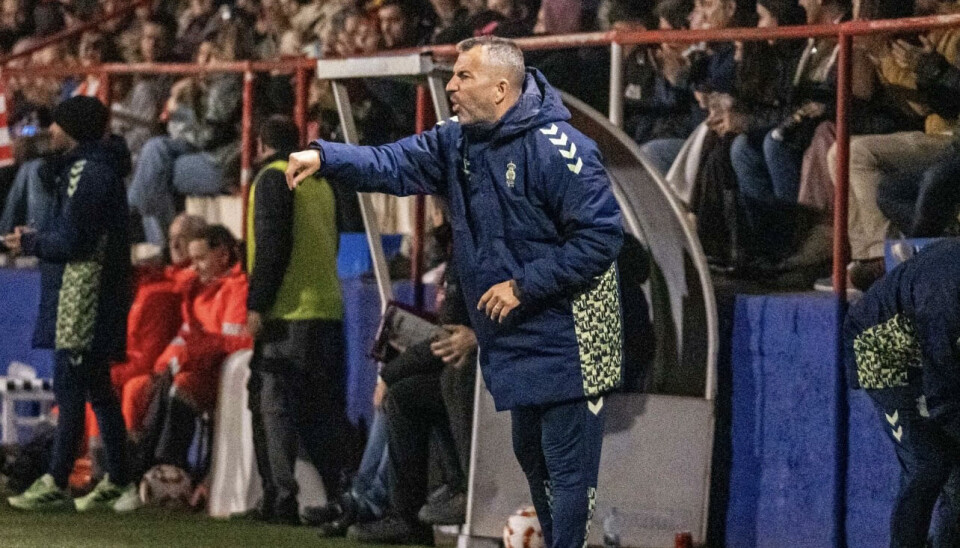 TRENER: Las Palmas-trener Diego Martínez var fornøyd med hva han så av laget. .