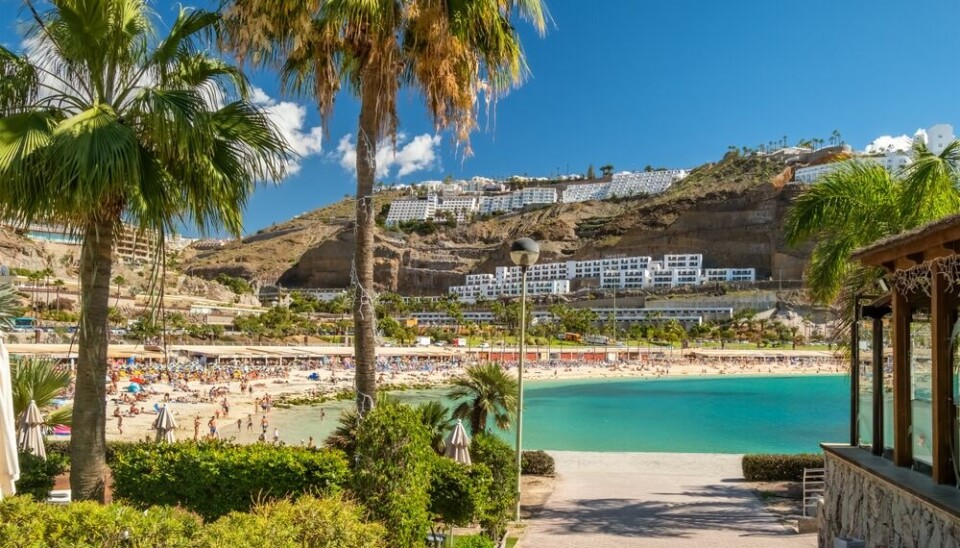 Amadores-stranda på Gran Canaria.