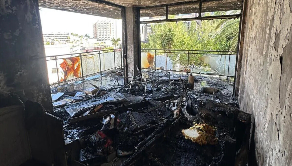 UTBRENT: En av leilighetene ble totalskadd i brannen.