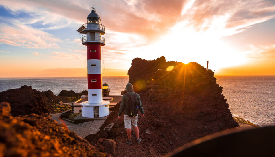 Solnedgang ved Punta de Teno, lengst vest på Tenerife.