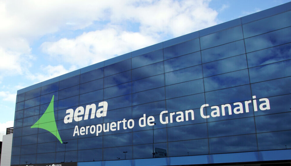 Arkivfoto av flyplassen på Gran Canaria.