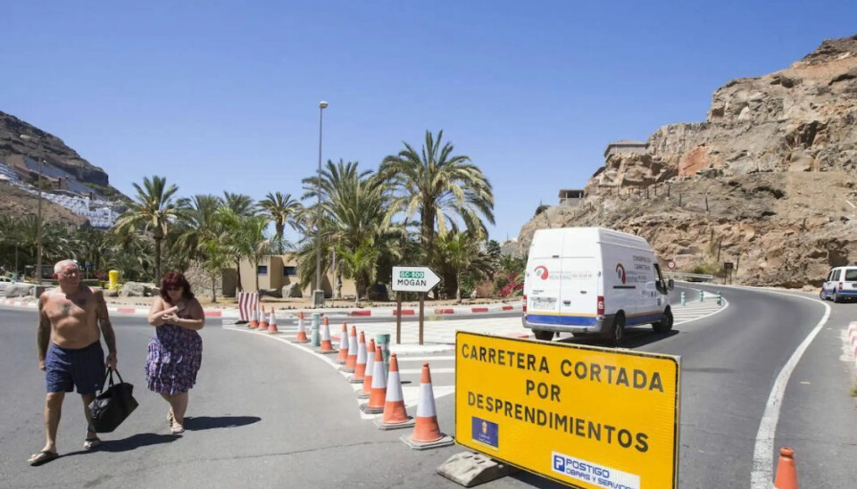 GC-500 ble sperret av som følge av ras mellom Puerto de Mogán og Taurito. Nå er en løsning på vei.