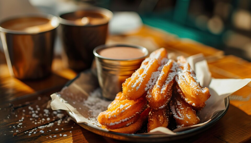 Churros med sjokolade er tradisjonell frokost etter en natt på nyttårsfylla.