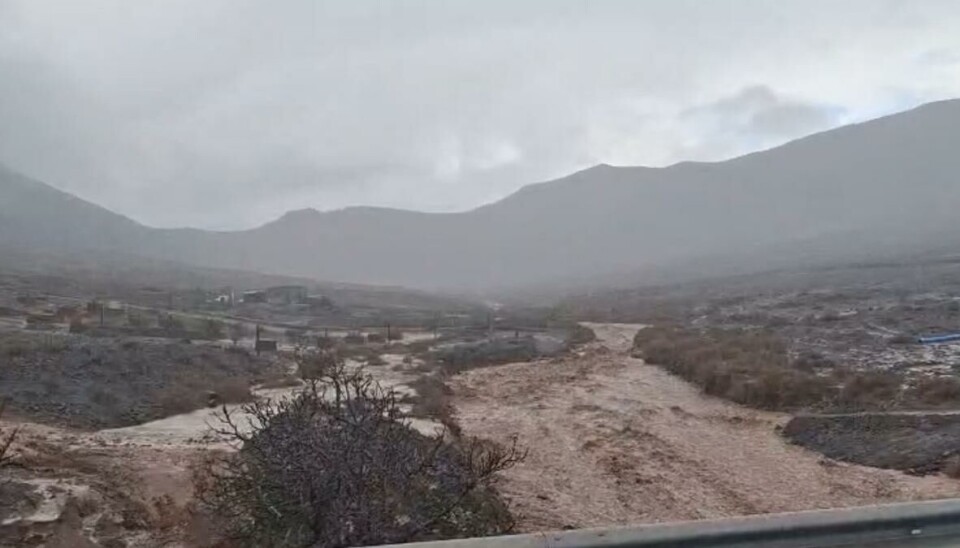 Det bøttet ned - veikaos på Gran Canaria og Fuerteventura