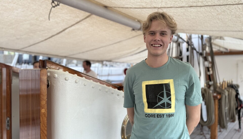 Martin Hegelberg (21) gleder seg til reisa over dammen sammen med faren.