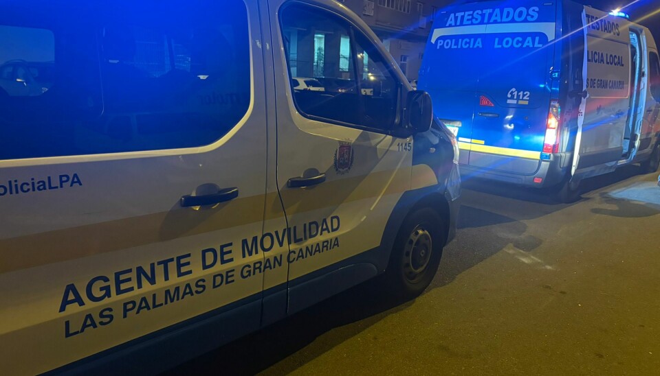 NOK Å GJØRE: Lokalpolitiet i Las Palmas på Gran Canaria sier natta gikk relativt rolig for seg, men at de hadde nok å gjøre.