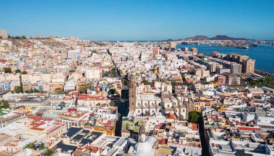 Et arkivfoto av Las Palmas de Gran Canaria, hovedstaden på Gran Canaria.