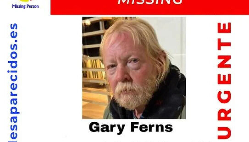 Gary Ferns er 70 år og er meldt savnet sør på Tenerife.