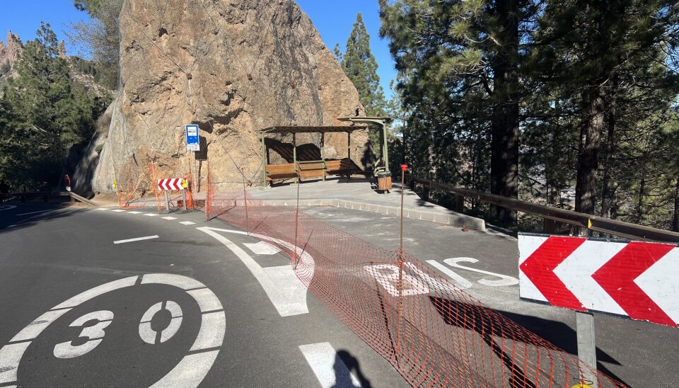 BUSSTOPP: Her, like ved den tidligere parkeringsplassen for biler, stoppet bussene tidligere. Nå får de et større område og boltre seg på. I tillegg slipper de at biler står i veien.