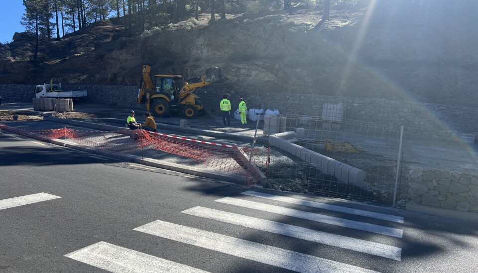SNART FERDIG: Parkeringsplassen skal stå ferdig innen få dager.