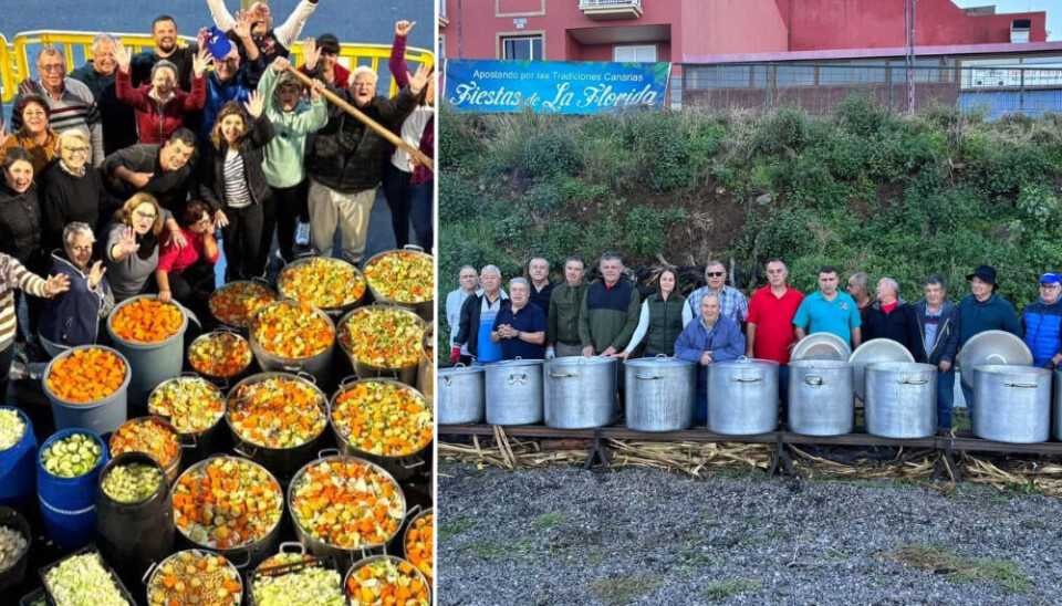 FEST: De frivillige fra lokalsamfunnet lager gryte til 5000 mennesker denne lørdagen.