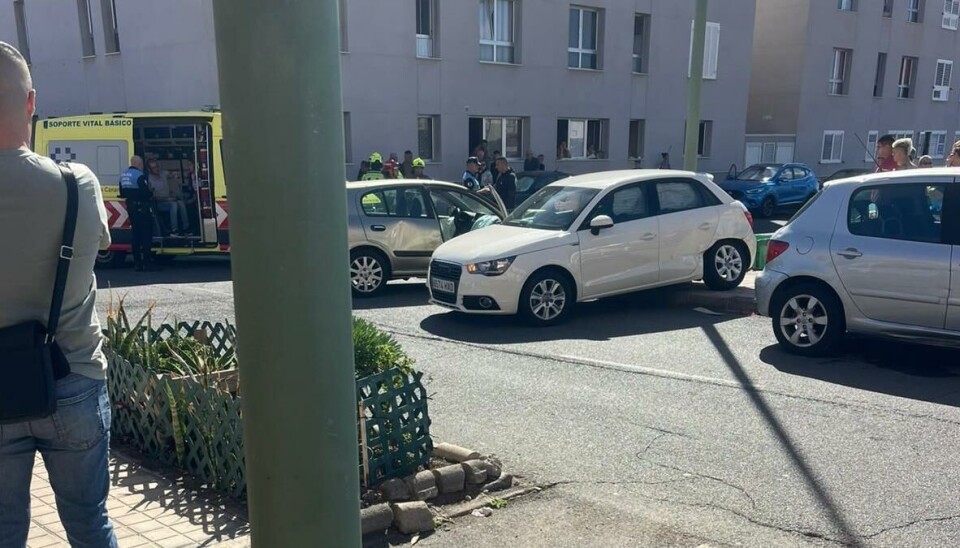 Bilde fra ulykkesstedet.